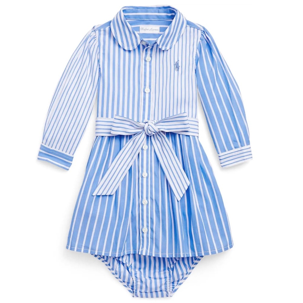 *NWT - Ralph Lauren Baby Girls Cotton Poplin Fun Shirtdress (3m)